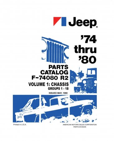 1974-1980 Jeep Parts Catalog F-74080 R2