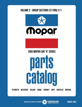 1965 Mopar Car Parts Catalog