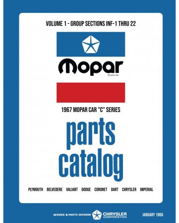 1967 Mopar Car Parts Catalog