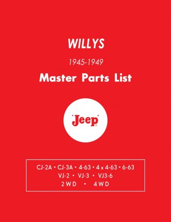 1945-1949 Willys Jeep Master Parts List