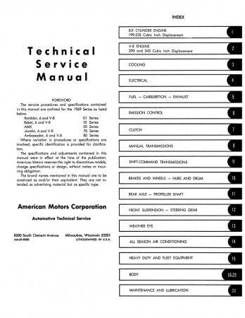 1969 AMC Service Manual