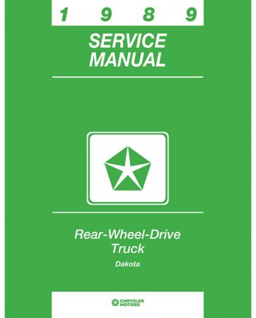 1989 Dodge Dakota Service Manual