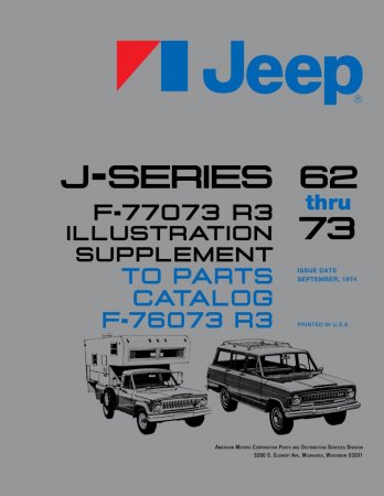 1962-1973 Jeep J-Series (Gladiator,Wagoneer) Parts Catalog