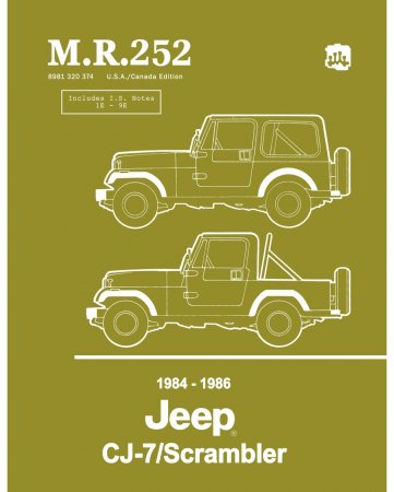 1984-1986 Jeep CJ-7 / Scrambler Service Manual