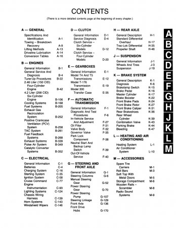 1984-1986 Jeep CJ-7 / Scrambler Service Manual