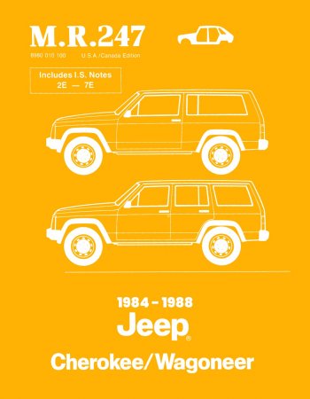 1984-1988 Jeep Cherokee Wagoneer Body Service Manual - M.R. 247