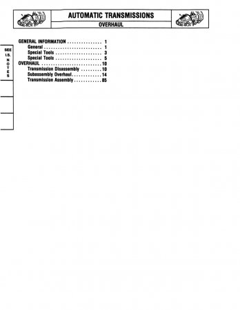 1984-1988 Jeep 700/900 Series Transmission Service Manual