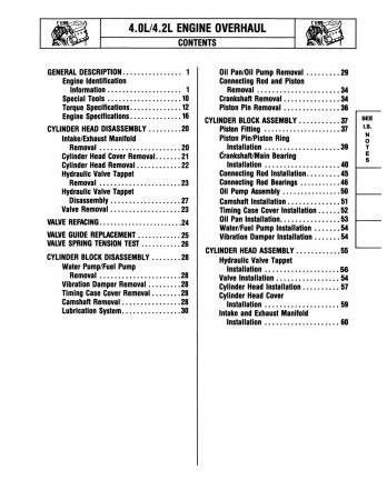 1984-1988 Jeep MOT I-6 Engine Service Manual