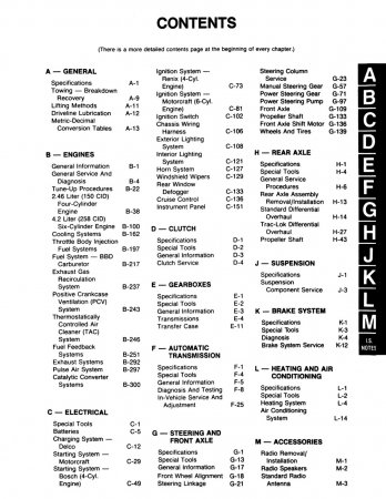 1987-1988 Jeep Wrangler / YJ Service Manual - M.R. 279
