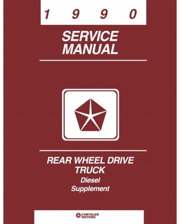1990 Dodge Truck Cummins 5.9 Diesel Engine Repair Supplement