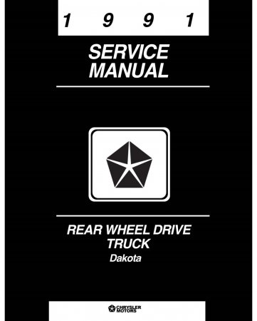 1991 Dodge DakotaTruck Service Manual