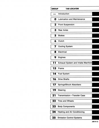 1991 Dodge DakotaTruck Service Manual