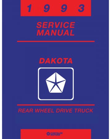 1993 Dodge DakotaTruck Service Manual