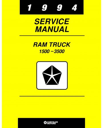 1994 Dodge RAM 1500-3500 Truck Service Manual