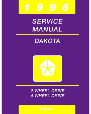 1996 Dodge Dakota Truck Service Manual