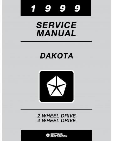 1999 Dodge Dakota Truck Service Manual
