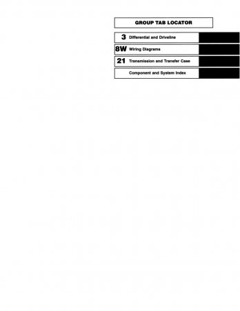 1997 Jeep Wrangler Service Manual Supplement