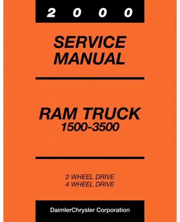 2000 Dodge Ram Truck 1500-3500 Service Manual