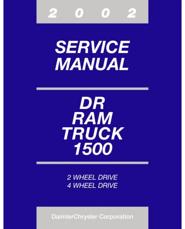 2002 Dodge Ram Truck 1500 Service Manual