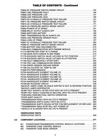 2002 Dodge Ram Truck 1500 Transmission Diagnostic Procedures