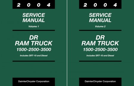 2004 Dodge DR Ram Truck 1500 2500 3500 Service Manual- Includes SRT-10 & Diesel