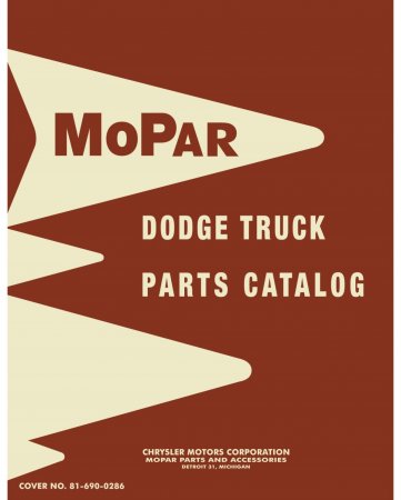 1961-1962 Dodge Truck Parts Catalog