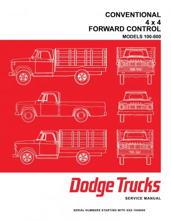 1966 Dodge Truck 100-800 Service Manual