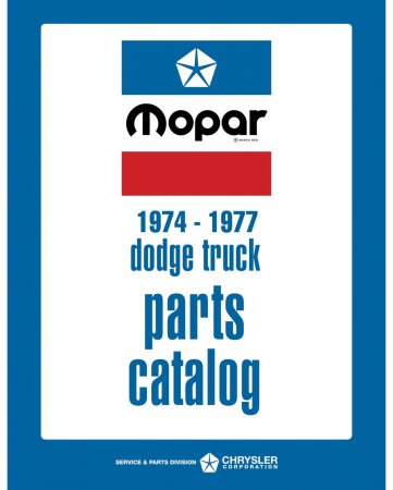 1974-1977 Dodge Truck Parts Catalog