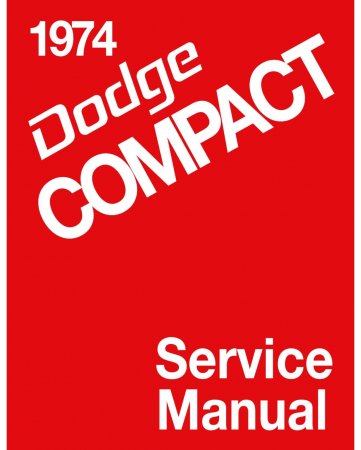1974 Dodge Compact Van Service Manual
