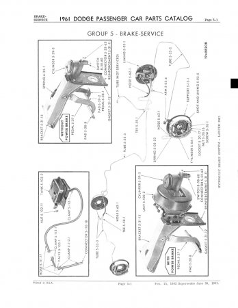 1961 Dodge Dart and Lancer Master Parts List