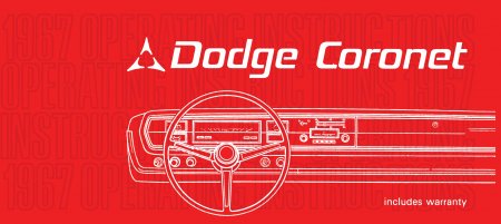 1967 Dodge Coronet instruktionsbok