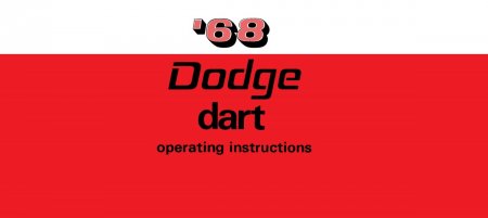 1968 Dodge Dart Instruktionsbok