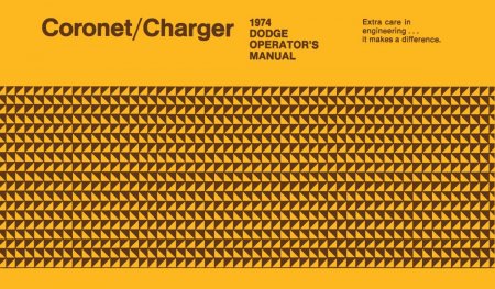 1974 Dodge Coronet / Charger Instruktionsbok