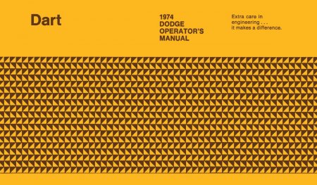 1974 Dodge Dart Instruktionsbok