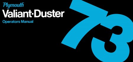 1973 Plymouth Valiant - Duster Instruktionsbok