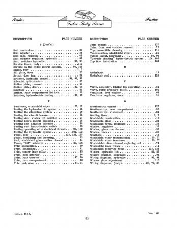 1949 Fisher Body Buick 50,70 Series Service Manual