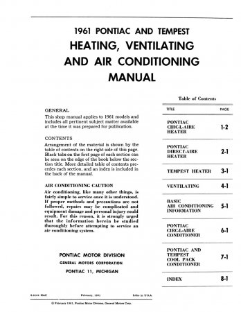 Heating Ventilation and AC Manual