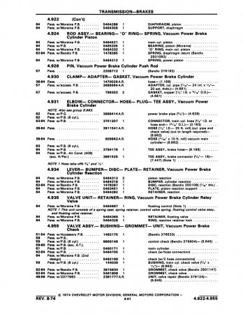 1946-1964 Chevrolet Chassis and Body Parts Catalog