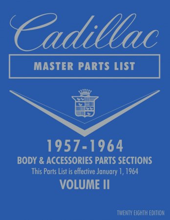 1957-1964 Cadillac Master Parts List