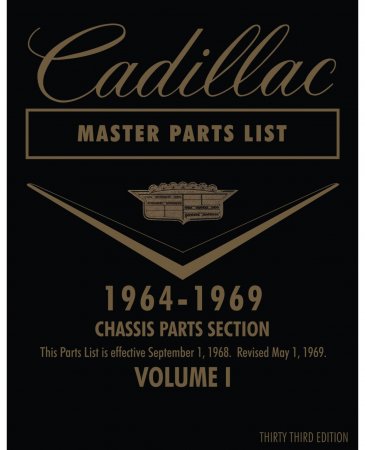 1964-1969 Cadiillac Master Parts List