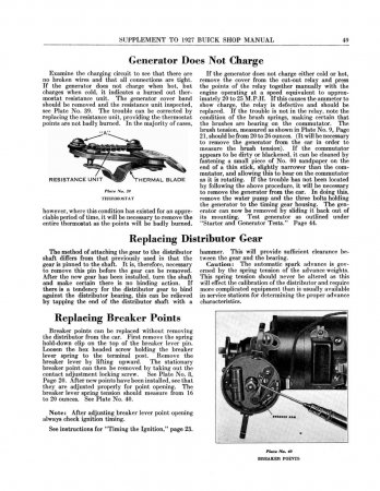 1928 Buick Shop Manual Supplement