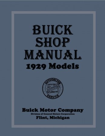 1929 Buick Shop Manual