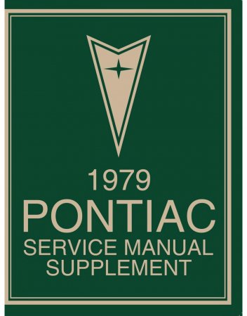 1979 Pontiac Service Manual Supplement