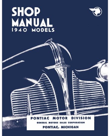 1940 Pontiac Shop Manual