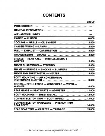 1953-1980 Chevrolet Cortvette Chassis and Body Parts Catalog