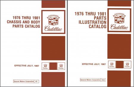 1976-1981 Cadillac Chassis & Body Parts and Illustrations Catalog