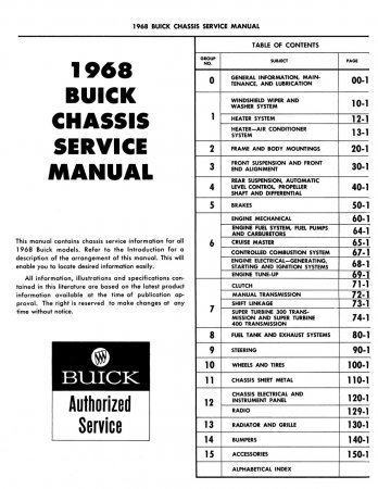 1968 Buick Chassis Service Manual