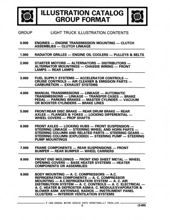 1979-1984 Chevrolet GMC Truck Parts and Illustrations Catalogs