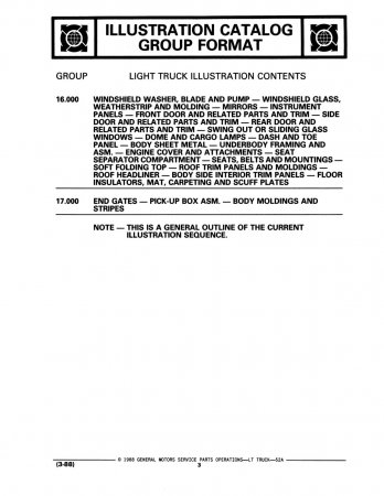 1979-1984 Chevrolet GMC Truck Parts and Illustrations Catalogs