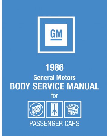 1986 General Motors Body Service Manual